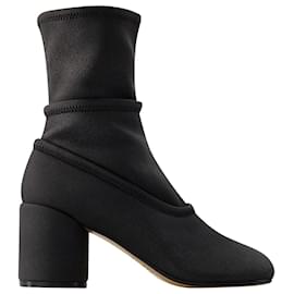 Maison Martin Margiela-Ankle Boots - MM6 Maison Margiela - Polyester - Black-Black