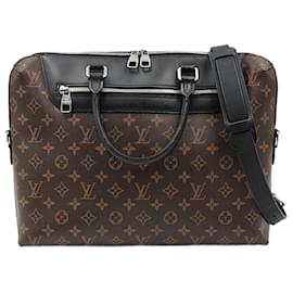 Louis Vuitton-Louis Vuitton Jour Macassar Dokumententasche-Braun