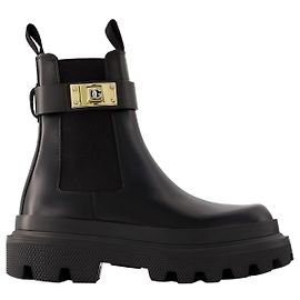 Dolce & Gabbana Bottines Chelsea - Dolce&Gabbana - Cuir - Noir Noir