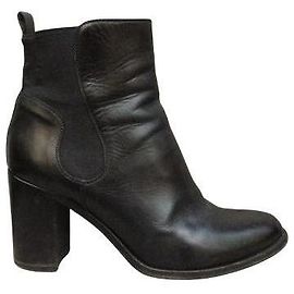Sartore Leather Ankle Boots Black 38.5 FR Black