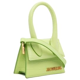 Jacquemus-Jacquemus Green Le Chiquito Embossed Leather Bag-Green,Light green
