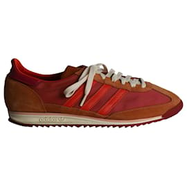 Autre Marque-Adidas x Wales Bonner Originals Edition SL72 Sneakers in Pelle Rossa-Rosso