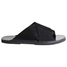 Dries Van Noten Criss Cross Sandals in Black Suede Black