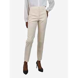 Givenchy-Cream tailored trousers - size FR 34-Cream