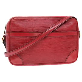 Louis Vuitton-LOUIS VUITTON Epi Trocadero 27 Bolsa de ombro vermelha M52317 Autenticação de LV 49745-Vermelho