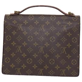 Louis Vuitton-Bolsa de mão LOUIS VUITTON Monograma Monceau 2maneira M51185 LV Auth bs6899-Monograma