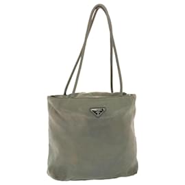Prada-Prada Tote Bag Nylon Khaki Auth 49587-Caqui
