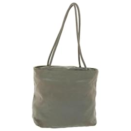 Prada-PRADA Bolso Tote Nylon Khaki Auth 49587-Caqui