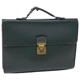 Louis Vuitton-LOUIS VUITTON Taiga Serviette Moskova Business Bag Epicea M30034 LV Auth bs6996-Outro