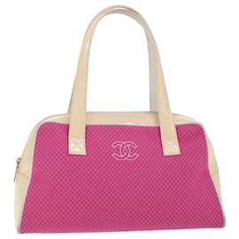 Chanel-CHANEL Shoulder Bag Tweed Pink CC Auth bs6851-Pink