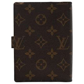 Louis Vuitton-LOUIS VUITTON Monogramm Agenda PM Tagesplaner Cover R.20005 LV Auth 49388-Monogramm