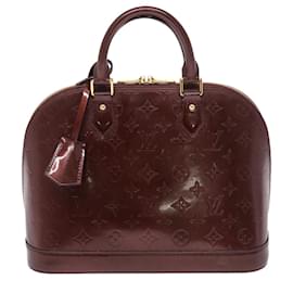 Louis Vuitton-LOUIS VUITTON Monogram Vernis Alma PM Hand Bag Rouge Favist M91691 LV Auth 49562-Other