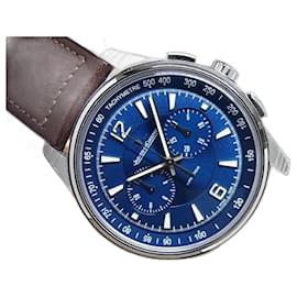 Jaeger Lecoultre-JAEGER LECOULTRE Polaris Cronógrafo esfera azul Q9028480 De los hombres-Plata