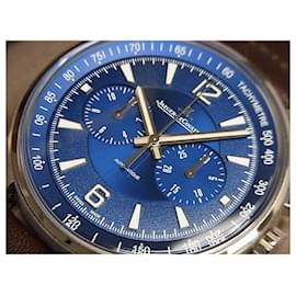 Jaeger Lecoultre-JAEGER LECOULTRE Polaris Chronograph blaues Zifferblatt Q9028480 Herren-Silber