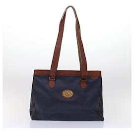 Autre Marque-Burberrys Clutch Bag Bolsa de mão de couro 3Conjunto Autenticação Marrom Marrom Preto6951-Marrom,Preto,Azul marinho