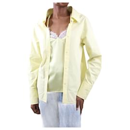 JW Anderson-Yellow lace trimmed shirt - size UK 6-Yellow