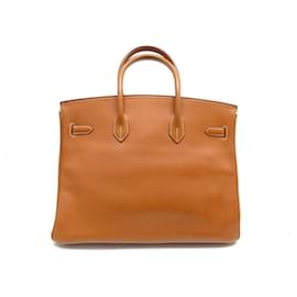 Hermès-Hermes Birkin handbag 35 041702CK35 IN TOGO COGNAC & PALLADIA LEATHER 2005 PURSE-Camel