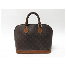 Louis Vuitton-VINTAGE LOUIS VUITTON ALMA GM HANDBAG MONOGRAM CANVAS M51130 HAND BAG-Brown