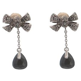 ORECCHINI POMELLATO FOREVER CON ONICE NERA E DIAMANTI Argento