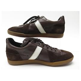 Christian Dior-ZAPATOS DIOR HOMBRE ZAPATILLAS B01 41 zapatos de cuero marrón-Castaño
