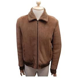 BOMBER GIACCA SAINT LAURENT 500416 48 GIACCA IN CAMOSCIO M Cammello