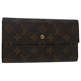Louis Vuitton-LOUIS VUITTON Monogram Portefeuille International Long Wallet M61217 auth 49376-Monogram