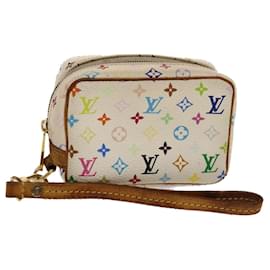 Louis Vuitton-Bolso de mano para pantalones con monograma multicolor de LOUIS VUITTON Blanco M58033 autenticación 49522-Blanco