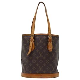 Louis Vuitton-LOUIS VUITTON Monogram Bucket PM Umhängetasche Vintage M42238 LV Auth bs6909-Monogramm