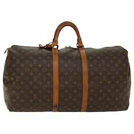 Louis Vuitton-Louis Vuitton-Monogramm Keepall 55 Boston Bag M.41424 LV Auth 49421-Monogramm