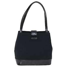 Saint Laurent-SAINT LAURENT Shoulder Bag Nylon Black Auth bs7138-Black
