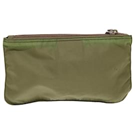 Prada-PRADA Estuche Nylon Khaki Auth bs7025-Caqui