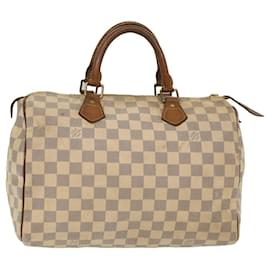 Louis Vuitton-Louis Vuitton Damier Azur Speedy 30 Handtasche N.41533 LV Auth 49233-Andere