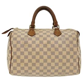 Louis Vuitton-Louis Vuitton Damier Azur Speedy 30 Hand Bag N41533 Auth LV 49233-Autre