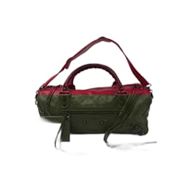 Balenciaga-Red Leather Balenciaga Twiggy-Red