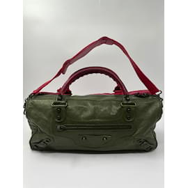 Balenciaga-Red Leather Balenciaga Twiggy-Red