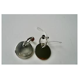 Givenchy-GIVENCHY Boucles d’oreilles clips métal argenté et mirror TU-Argenté