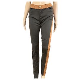 Jeans Current Elliott The Rider Leggings Marrone Miele Marrone