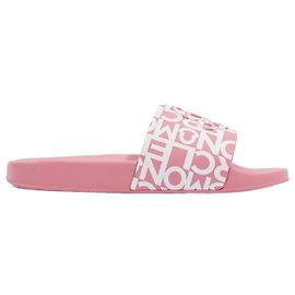 Moncler Jeanne Slides Pink / White Rubber EU 41 UK 8 Pink