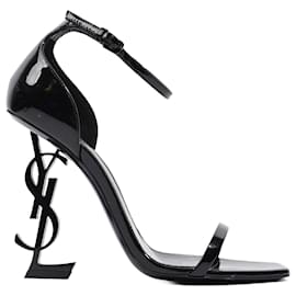 Saint Laurent-Saint Laurent Opyum 110 Black Patent Leather EU 37 UK 4-Black
