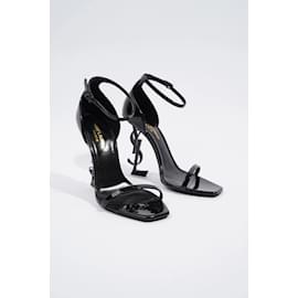 Saint Laurent-Saint Laurent Opyum 110 Black Patent Leather EU 37 UK 4-Black