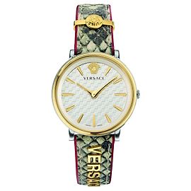 Orologio Versace V-Circle-Logomania E D'oro Metallico