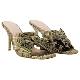 Loeffler Randall-Sandálias Claudia - Loeffler Randall - Couro Sintético - Dourado-Dourado,Metálico