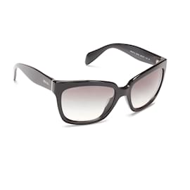 Prada-Prada Gafas de sol teñidas Gafas de sol de plástico SPR 07 en buen estado-Negro
