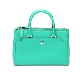 MCM-Leather Handbag-Green