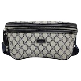 Gucci-Gucci Gray GG Supreme Belt Bag-Grey
