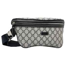 Gucci-Gucci Gray GG Supreme Belt Bag-Grey