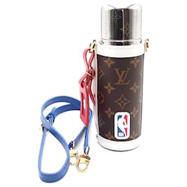 Louis Vuitton-Louis Vuitton Brown x NBA Mongoram Flask Holder-Brown