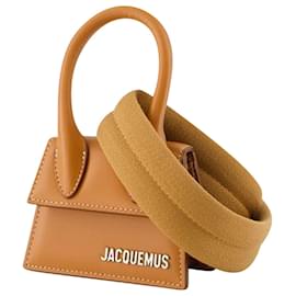 Jacquemus-Bolsa Le Chiquito - Jacquemus - Couro - Castanho Claro 2-Marrom