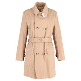 Marc Jacobs-Marc Jacobs Double-Breasted Trench Coat in Beige Cotton-Beige