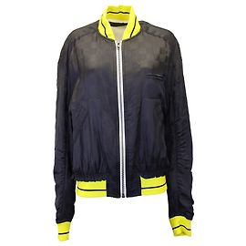 Haider Ackermann Check Bomber Jacket in Black Acetate Other